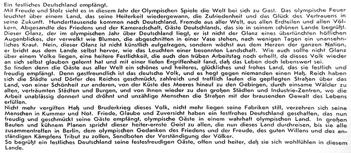 DEUTSCHLAND OLYMPIA-JAHR 1936, Volk und Reich Verlag Berlin